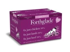 12 X 395g Forthglade Just Chicken, Lamb & Beef Variety Pack Wet Dog Food