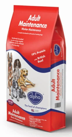 Alpha Adult Worker Maintenance British Beef Dog Food 15kg
