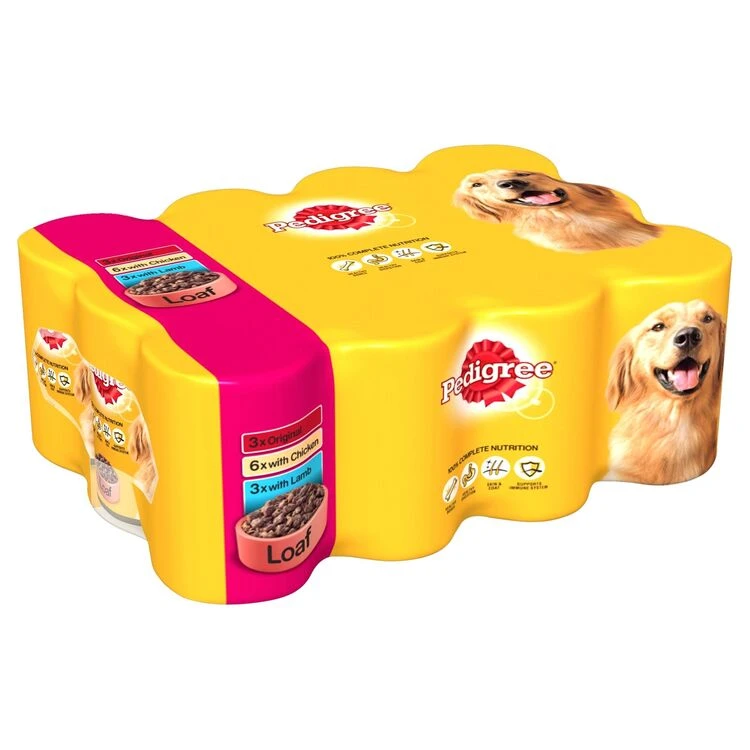 Pedigree Meat Loaf Wet Dog Food Variety Pack 3 Pedigree Meat Loaf Wet Dog Food Variety Pack