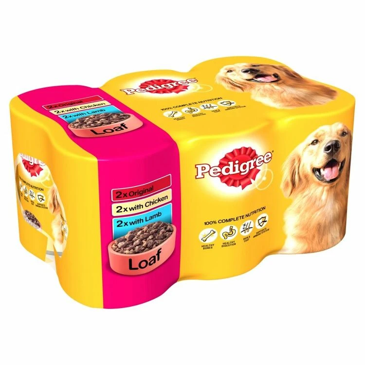 Pedigree Meat Loaf Wet Dog Food Variety Pack 4 Pedigree Meat Loaf Wet Dog Food Variety Pack - Image 2