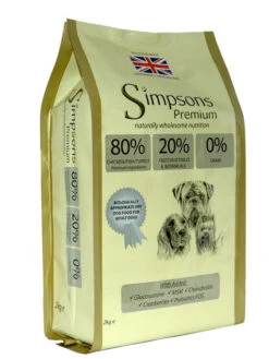 Simpsons Premium 80/20 Mixed Chicken, Turkey & Fish Dry Dog Food