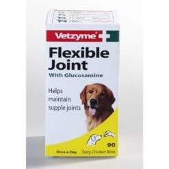 Vetzyme Flexible Joint With Glucosamine Tablets -Pampered Paws 537932