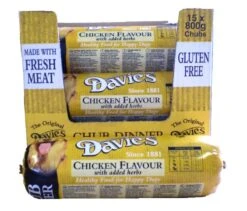 15 X Davies Chicken Chub 800g