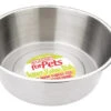 14" Caldex Classic Super Value Stainless Steel Dog Bowl Dish -Pampered Paws 8129