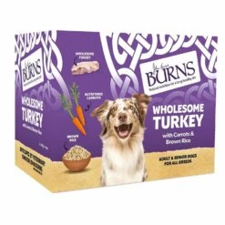 6 X Burns Wholesome Turkey Dog Food 395g