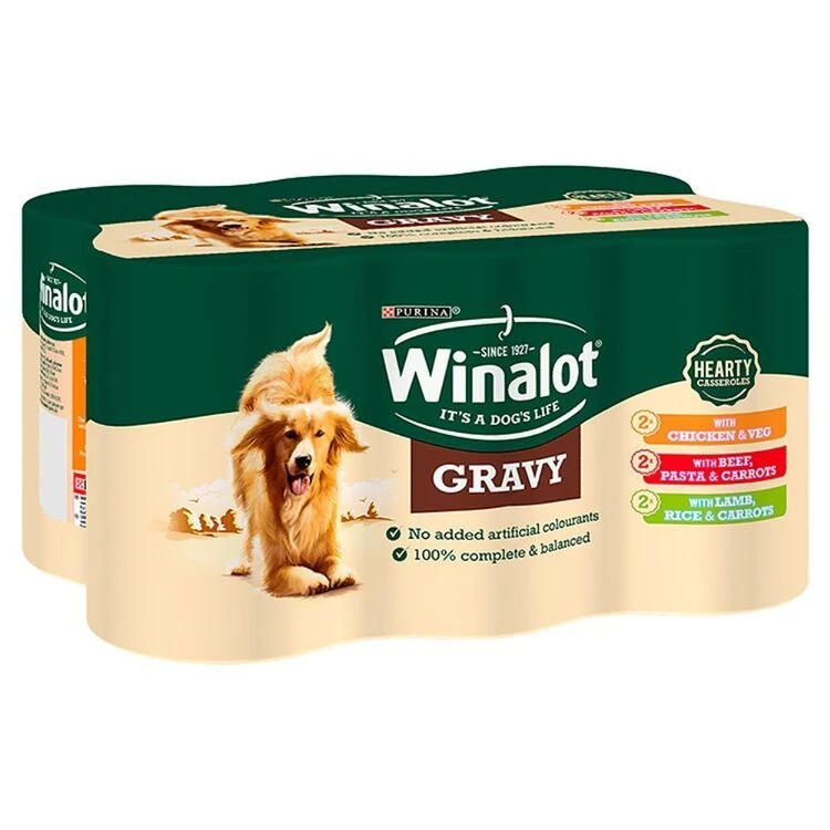 Winalot Casserole Selections Dog Food In Gravy Mixed Variety 3 Winalot Casserole Selections Dog Food In Gravy Mixed Variety