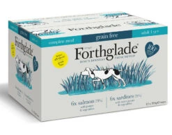 12 X 395g Forthglade Complete Meal Grain Free Adult Fish Variety Pack
