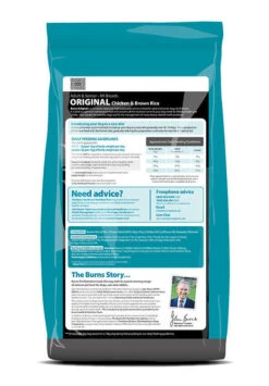 Burns Original Adult/Senior Chicken & Brown Rice Dog Food 5 Burns Original Adult/Senior Chicken & Brown Rice Dog Food -Pampered Paws Original Chicken 2kg reverse