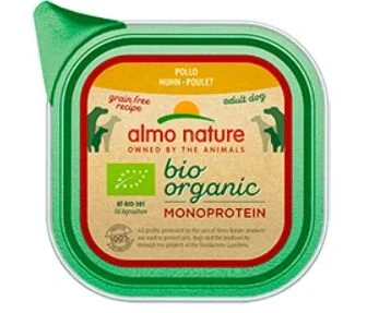11 X Almo Nature Bio Organic Monoprotein With Chicken Dog Food 150g 3 11 X Almo Nature Bio Organic Monoprotein With Chicken Dog Food 150g