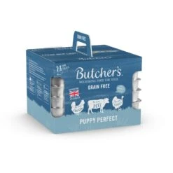 24 X 150g Butcher's Puppy Perfect Trays Dog Food