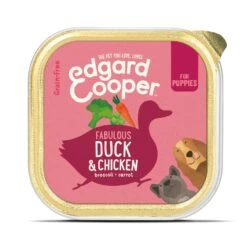 11 X Edgard & Cooper Dog Wet Cup Duck & Chicken 150g