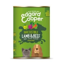6 X Edgard & Cooper Dog Wet Tin Lamb & Beef 400g