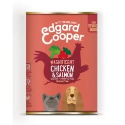 6 X Edgard & Cooper Dog Wet Tin Chicken & Salmon 400g