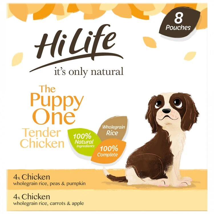HiLife It’s Only Natural The Puppy One Complete Wet Dog Food Pouches 3 HiLife It’s Only Natural The Puppy One Complete Wet Dog Food Pouches