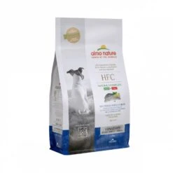 10 X Almo Nature HFC Longevity Fresh Sea Bass & Sea Bream Extra Small To Small Dry Dog Food 300g