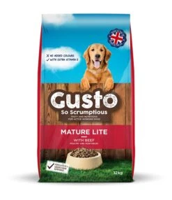 Gusto Complete Mature / Lite With Beef Working Dog Food - 12kg