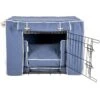 Lords & Labradors Dog Crate Set In Savanna Indigo -Pampered Paws indigo full set black