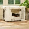 Lords & Labradors Dog Crate Set In Ivory Boucle -Pampered Paws ivory crate set black 2 5357097d 2bdd 4482 a5bc d14cd5f83101