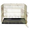 Lords & Labradors Deluxe Gold Dog Crate -Pampered Paws lords and labradors gold crate studio