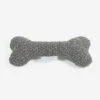 Lords & Labradors Boucle Dog Bone Toy Granite -Pampered Paws lords and labradors granite boucle dog bone toy studio