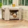 Lords & Labradors Dog Crate Set In Mink Boucle 2 Lords & Labradors Dog Crate Set In Mink Boucle -Pampered Paws mink crate set gold 8fe3bd87 d375 4b3d bbe7 27ae968a2a8f