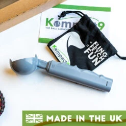 Kompact 9 Retractable Dog Ball Launcher -Pampered Paws product image 1 made in the uk