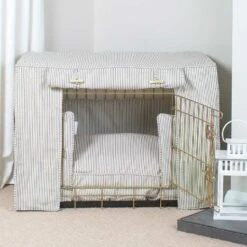 Lords & Labradors Dog Crate Set In Regency Stripe