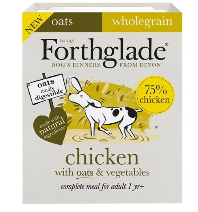 18 X Forthglade Wholegrain Chicken With Oats & Vegeteables Wet Dog Food 395g 3 18 X Forthglade Wholegrain Chicken With Oats & Vegeteables Wet Dog Food 395g